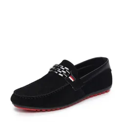 Fasjonable loafers for menn - grunne semskede sko