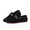 Mocassins pour hommes à la mode - chaussures en daim peu profondes