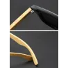 Classic retro sunglasses - bamboo wood - UV400 - unisexSunglasses