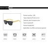 Snygga solglasögon - polariserade - träbåge - unisex