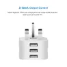 Spina UK - adattatore - caricatore da muro a 3 pin - con porte USB - 110V-220V