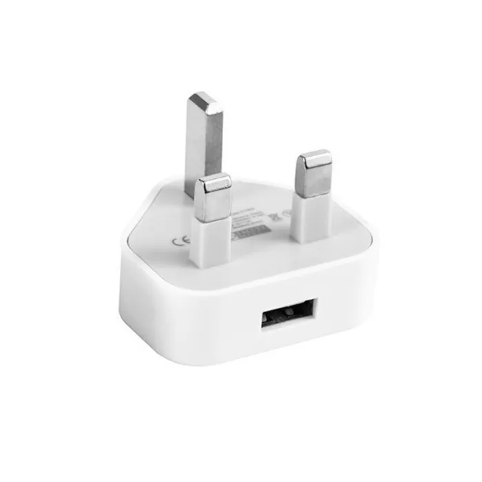 Spina UK - adattatore - caricatore da muro a 3 pin - con porte USB - 110V-220V