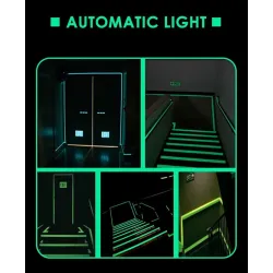 Selvlysende tape - fluorescerende - advarende teip - biler - dekorasjon - art