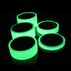 Självlysande tejp - fluorescerande - varningstejp - bilar - dekoration - konst