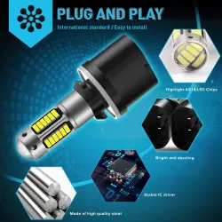 Antibrouillards auto - Ampoule LED - H1 - H3 - H27/881 - H27/880 - 2 pièces