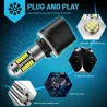 Antibrouillards auto - Ampoule LED - H1 - H3 - H27/881 - H27/880 - 2 pièces