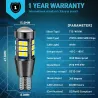 Feu de recul auto - Ampoule LED - 1156 BA15S - 7440 W21W - T15 W16W - 2 pièces