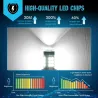 Bilbackljus - LED-lampa - 1156 BA15S - 7440 W21W - T15 W16W - 2 st
