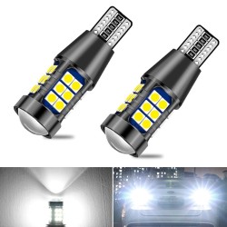 Luz de marcha-atrás do carro - lâmpada LED - 1156 BA15S - 7440 W21W - T15 W16W - 2 peças