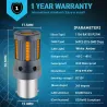 Clignotant de voiture - Ampoule LED - P21W 1156 - BAU15S PY21W - 7440 W21W - 2 pièces