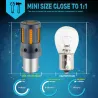 Clignotant de voiture - Ampoule LED - P21W 1156 - BAU15S PY21W - 7440 W21W - 2 pièces