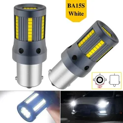 Clignotant de voiture - Ampoule LED - P21W 1156 - BAU15S PY21W - 7440 W21W - 2 pièces