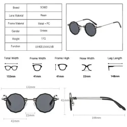 Gafas de solGafas de sol redondas retro - estilo steampunk - UV400 - unisex