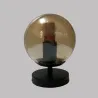 Retro vägglampa - järnlampa med kulglas - enkel / dubbelt huvud - E27