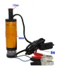 12V nedsenkbar elektrisk pumpe for diesel - olje - drivstoff - vann - med bryter