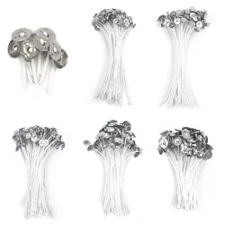 Velas y CandelabroMechas para velas de algodón - preenceradas - para hacer velas - 100 piezas