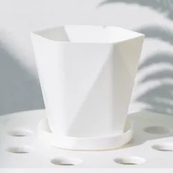 Geometrisk urtepotte - plastikharpiks