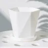 Pot de fleur géométrique - résine plastique