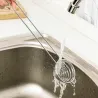 Séparateur de blancs d'œufs - cuillère inox spirale - manche long