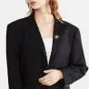 Luksuriøs stjerneformet broche - cubic zirconia