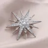 Luksuriøs stjerneformet broche - cubic zirconia