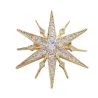 Luksuriøs stjerneformet brosje - cubic zirconia