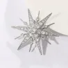 Luksuriøs stjerneformet brosje - cubic zirconia