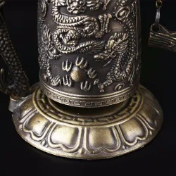 Antik staty - Buddha drake - klocka