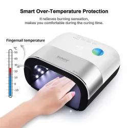 SUNUV SUN3 - 48W - professionell nageltork - UV LED-lampa med 2.0 smart timer - minne