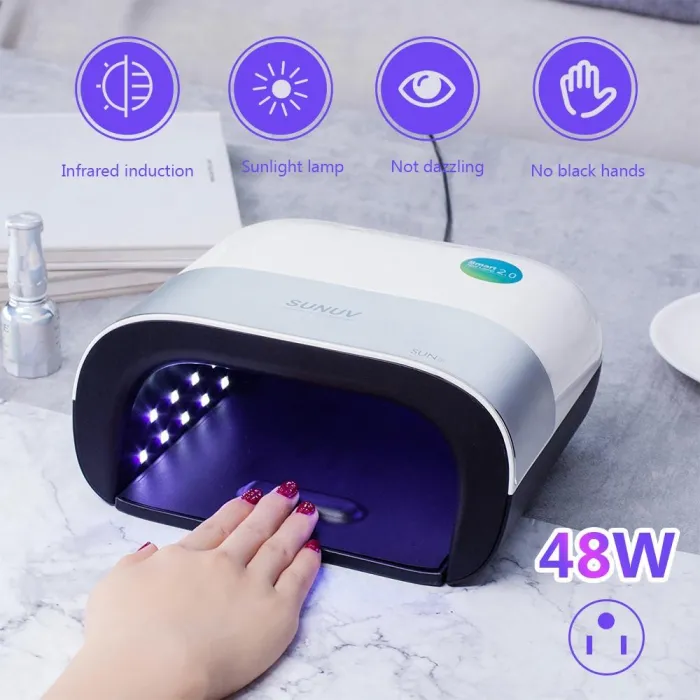 SUNUV SUN3 - 48W - professionel negletørrer - UV LED-lampe med 2.0 smart timer - hukommelse