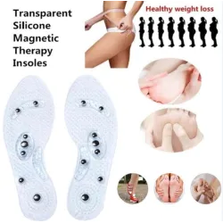 Magnetisk fotterapi - silikonskoinnleggssåler - slanking - vekttap