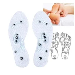 PiesTerapia magnética del pie - plantillas de silicona para zapatos - adelgazamiento - pérdida de peso