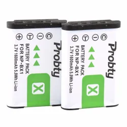 NP-BX1 oplader med 4 batterier til Sony DSC-RX100 DSC-WX500 IV HX300 WX300 HDR-AS15 X3000R MV1 AS30V HDR-AS300