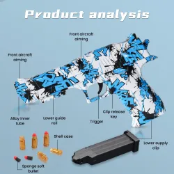 Gelboldpistol - luftpistol - skydelegetøj - vandbombe