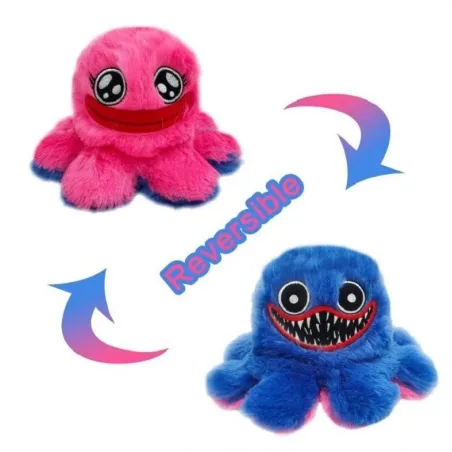 Animales de pelucheMonstruo pulpo reversible - peluche - 20 cm