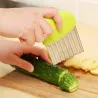 Potetskjærer - chips - pommes frites - bølget kniv - rustfritt stål