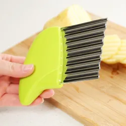 ToolsCortador de patatas - chips - fabricante de patatas fritas - cuchillo ondulado - acero inoxidable