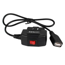 Mini USB OBD - connettore DVR / GPS / USB - caricabatteria da auto