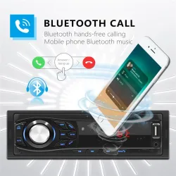 Radio samochodowe Bluetooth - din 1 - MP3 - AUX - USB - FM - 12VDin 1
