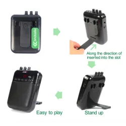 Aroma AG-03M 5W - portable - mini guitar amplifier with MP3 recordingGuitars