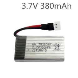 Eachine - Hubsan - 3.7V 380mah - lipo bateria 25C - 5 sztukBaterie