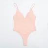 Baño y ropaBañador sexy de una pieza - canalé - escote pronunciado - con push up