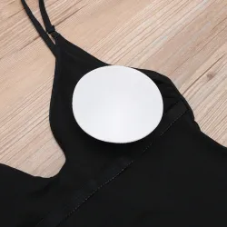 Costume intero sexy - coste - scollo profondo - con push up