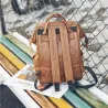Mochila de couro vintage - grande capacidade