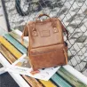 Mochila de couro vintage - grande capacidade