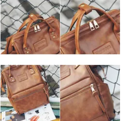 Zaino in pelle vintage - grande capacità