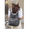 Bolsa de couro multifuncional - mochila - grande capacidade