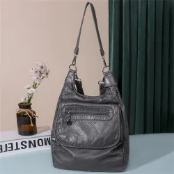 Sac en cuir multifonctionnel - sac à dos - grande capacité