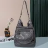 Bolsa de couro multifuncional - mochila - grande capacidade
