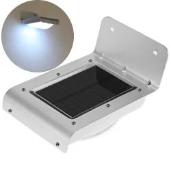 LED tuinlamp op zonne-energie met bewegingssensor - aluminiumSolar verlichting